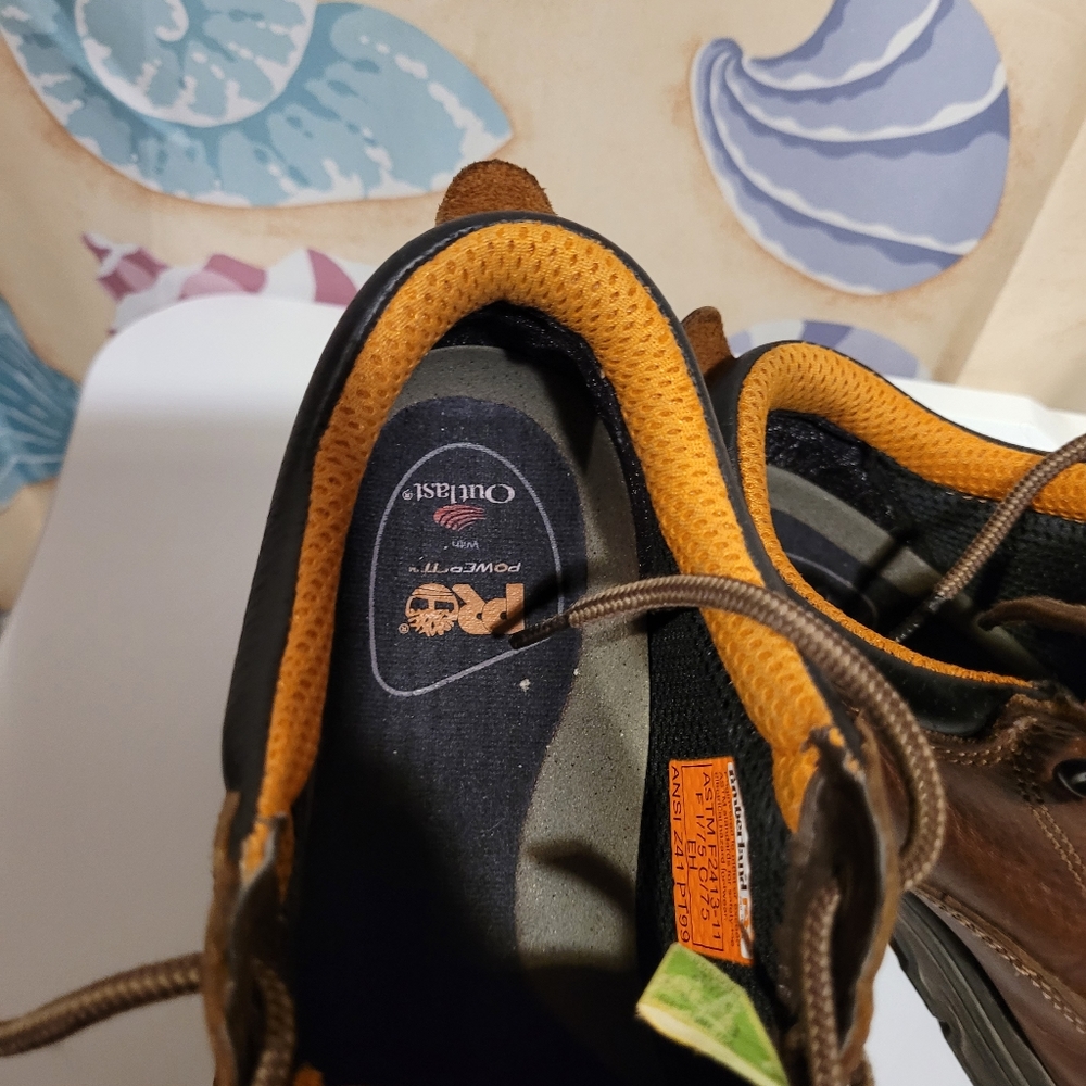 EUC Women's Timberland Pro Titan Toe Brown Boots Size 8.5 - Picture 3 of 11